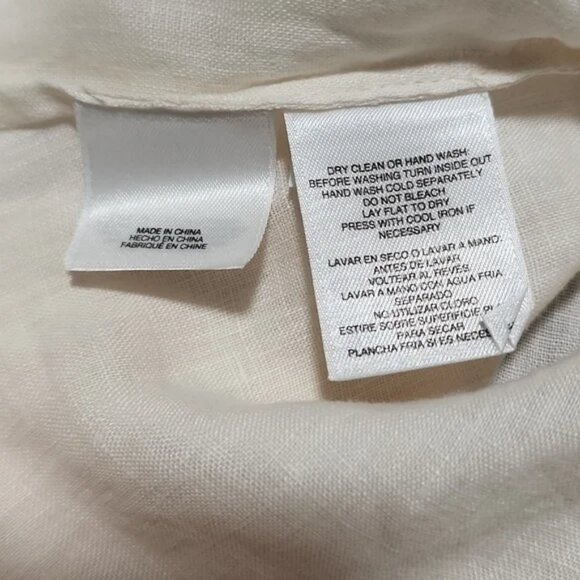 🌷 Anne Klein LINEN Blouse 🌷 - Picture 3 of 5